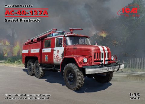 ICM 1:35 Ac-40-137A Soviet Firetruck