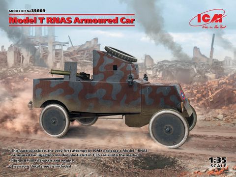 ICM 1:35 Model T Rnas Armoured Car