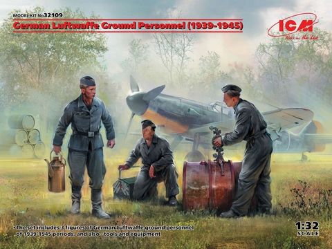 ICM 1:32 German Luftwaffe Ground Personnel (