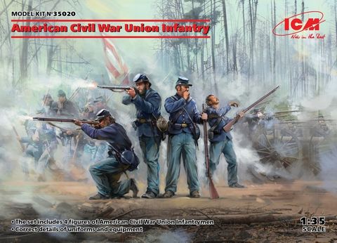 ICM 1:35 Us Civil War Union Infantry