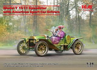 ICM 1:24 Model T 1913 Speedster With America