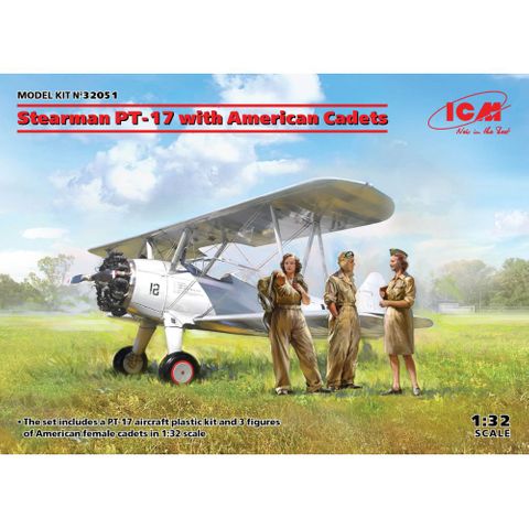 ICM 1:32 Stearman Pt-17 With American Cadets