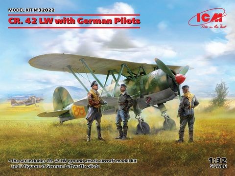 ICM 1:32 Cr.42 Lw Wwii German Aircraft With