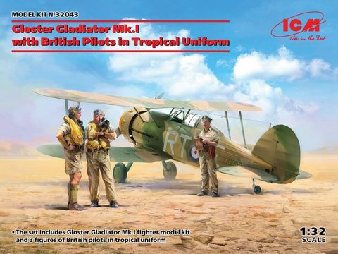 ICM 1:32 Gloster Gladiator Mki With British