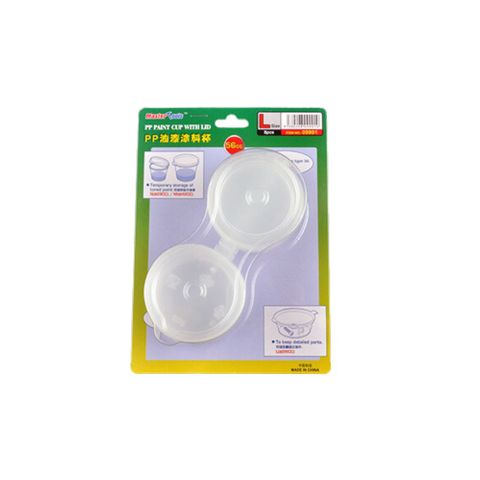 Master Tools Pp Paint Cup With Lid, 8pcsLarge (56cc) Size with Lid