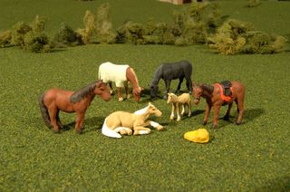 Bachmann Horses, 6 Figures, O Scale