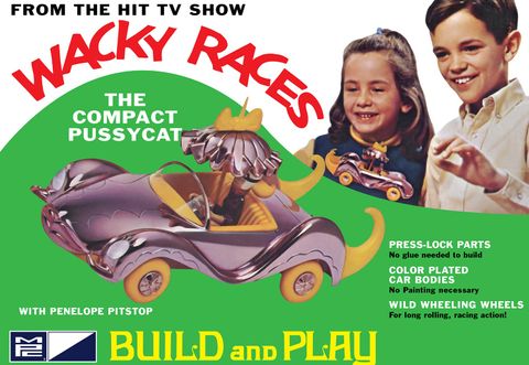MPC 1:32 Wacky Races Compact Pussycar (Snap)