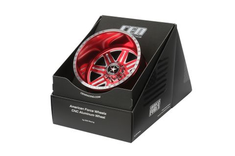 Cen Racing Forged Alloy CNC American Force Legend SS8 Wheel (-18,Red)