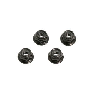 Cen Racing M4 Rebbed Flange Lock Nut (4pcs)