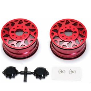 CEN Racing American Force H01 CONTRA Wheel (Red, w/ blk cap)