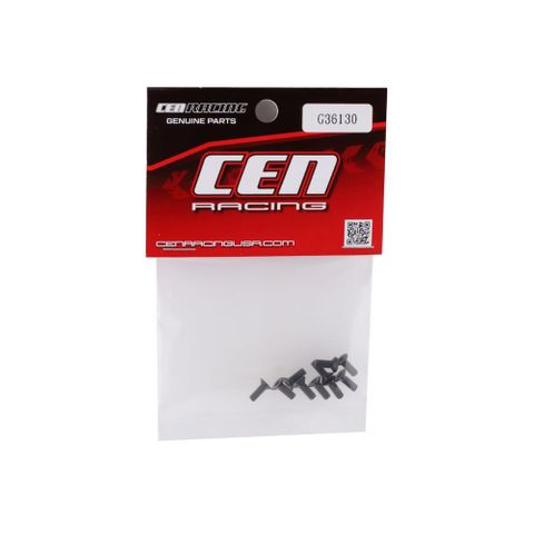 CEN Racing M3x8mm Flat Head Hex Socket Screw (10)