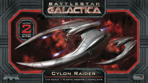 Moebius 1:72 Cylon Raider (2 pack) Battle Star Galactica  8k