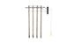 Woodland Scenics O Pre-Wired Poles-Single Crossbar