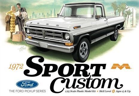 Moebius 1:25 1972 Ford Sport Custom Pickup