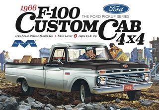 Moebius 1:25 1966 Ford F100 Custom Cab 4x4 Truck