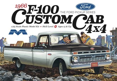 Moebius 1:25 1966 Ford F100 Custom Cab 4x4 Truck