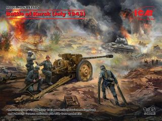 ICM 1:35 Battle of Kursk 1943 with 4 Figures and PAK36 T34-76 Diorama