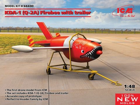 ICM 1:48 Q-2A Firebee Drone with Trailer