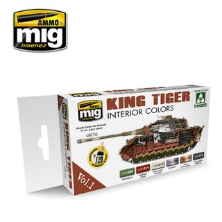 Ammo King Tiger Interior Colour Set Vol1(Takom)