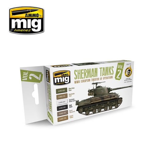 Ammo WWII European Theater Of Operations-Sherman Tanks Set