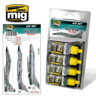 Ammo MIG & SU Fighters Greys Set