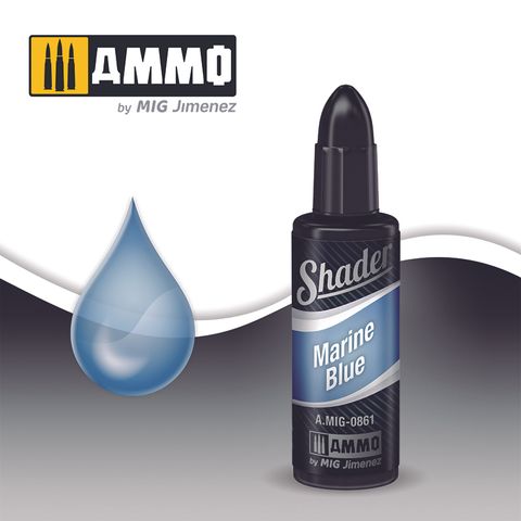 Ammo Shader Marine Blue 10ml