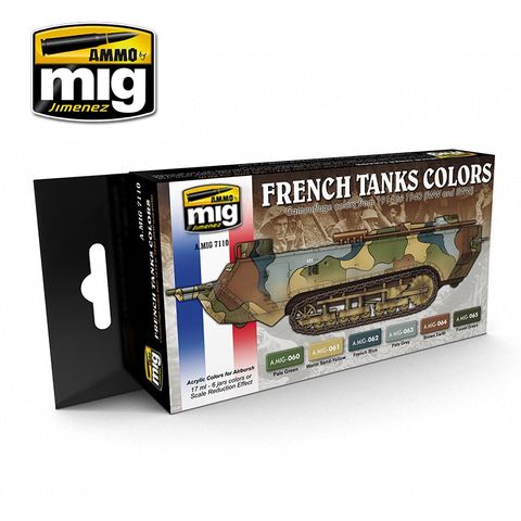 Ammo WWI&WWII French Camouflage Colour Set