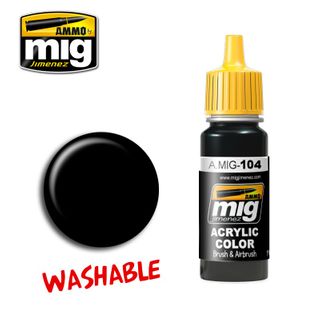 Ammo Washable Black 17ml