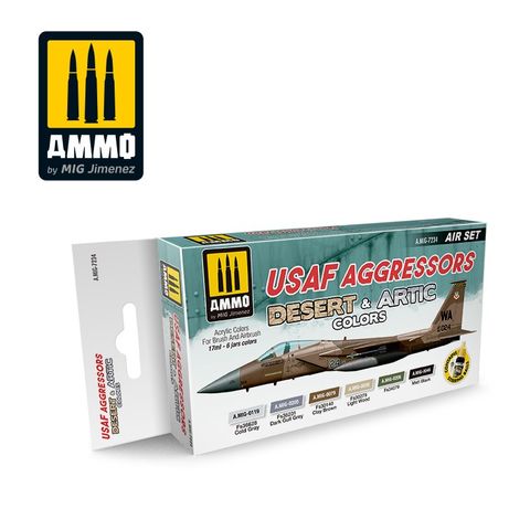 Ammo USAF Aggressors. Desert & Artic Colour Set