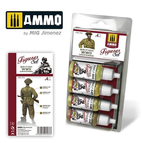 Ammo British Uniforms WWII. Figures Set