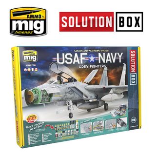 Ammo Solution Box USAF Navy Grey Fighters