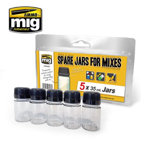 Ammo Spare Jars For Mixes (5 X 35mls)