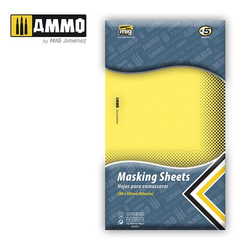 Ammo Masking Sheets (5) 280 x 195mm Adhesive