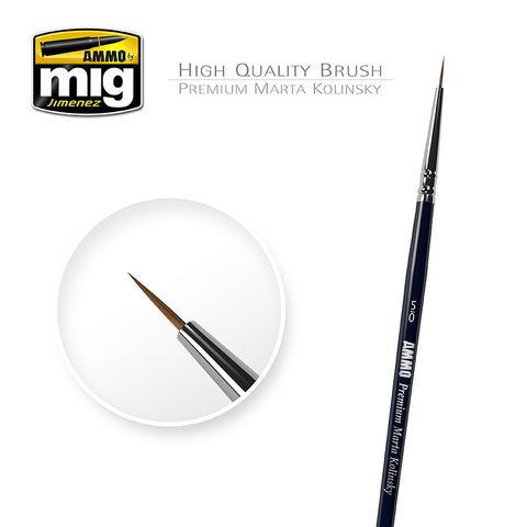 Ammo 5/0 Premium Marta Kolinsky Round Brush