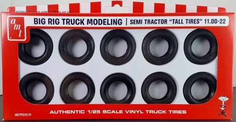 AMT 1:25 Semi Truck Tall Tyres Pack