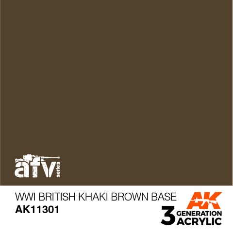 AK Interactive Acrylic WWI British KhakiBrown Base
