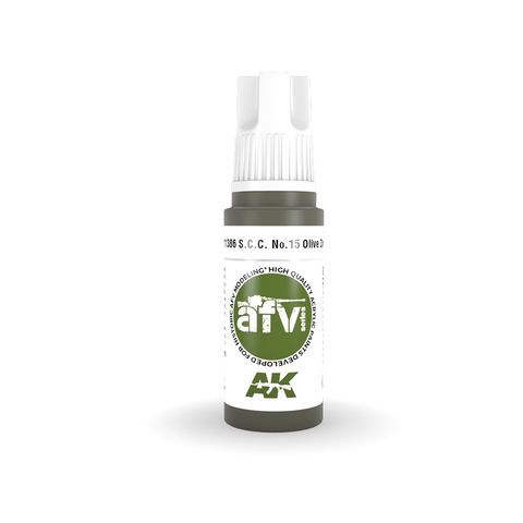 AK Interactive Acrylic S.C.C. No.15 Olive Drab