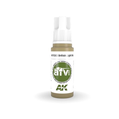 AK Interactive Acrylic British Light Mud