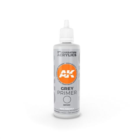 AK Interactive Acrylic Grey Primer 100 ml