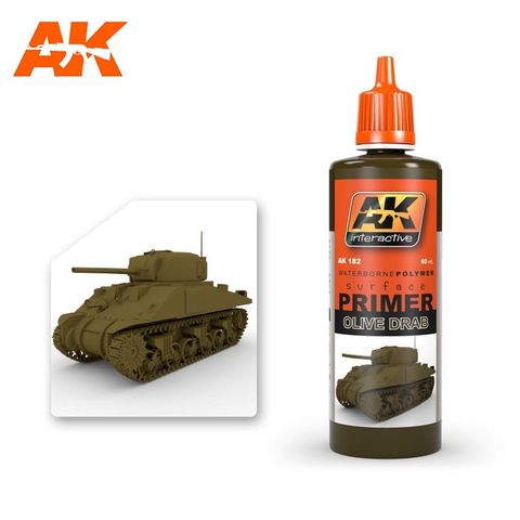 AK Interactive Acrylic Olive Drab Primer