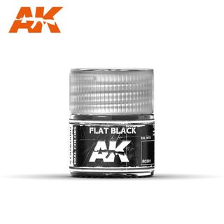 AK Interactive Real Colours Flat Black 10ml