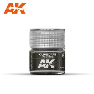 AK Interactive Real Colours Olive Drab FS 34087   10ml