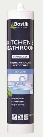 Bostik Kitchen and Bathroom Acetic Silicone Cartridge