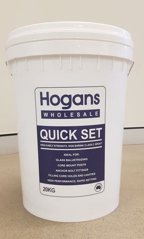 Hogans Quick Set HES Grout 20kg Bucket