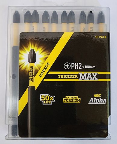 PH2 ThunderMax Screwdriver Bits