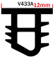 Glazing Wedge PVC Fixed 125M (V433A) to Fill a 7mm Gap