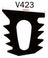 Glazing Wedge 11mm Gap 80M (V423)