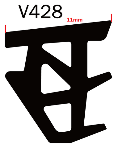 Glazing Wedge PVC Lge Multi 125M (V428) to Fill a 8mm Gap