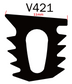 Glazing Wedge 9mm Gap PVC100M (V421) to Fill a 9mm Gap