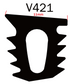 Glazing Wedge 9mm Gap PVC100M (V421)